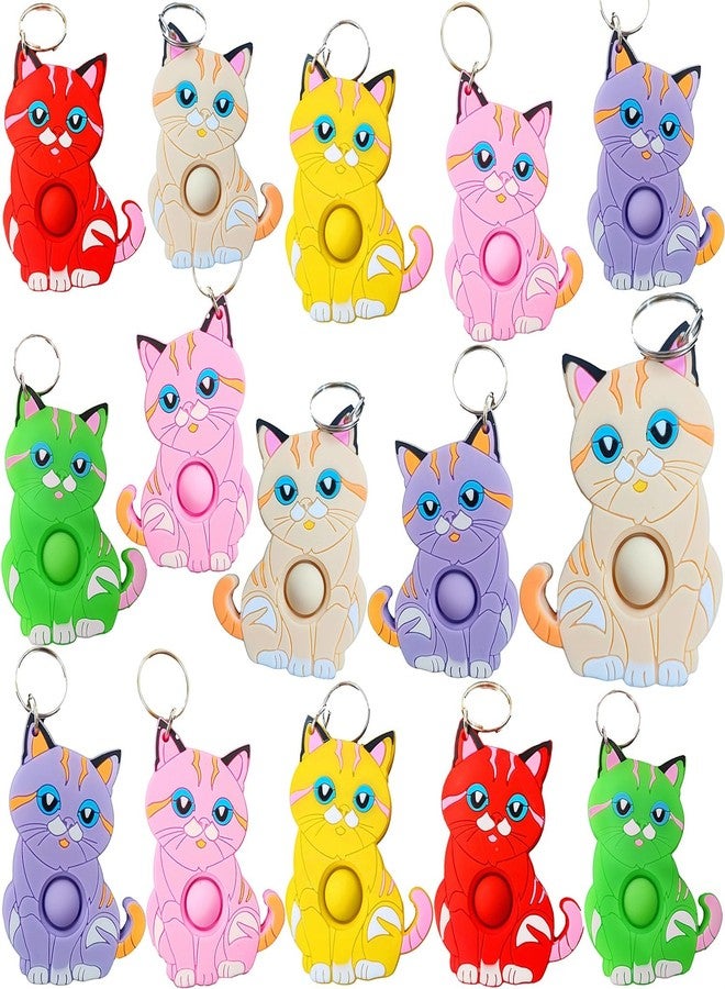 PSDFH 24 Packs Bulk Mini Cat fidgets Toys for Kids Children Classroom Students Gifts Prize from Teacher,Cat Animal Birthday Party Favors - Image 1